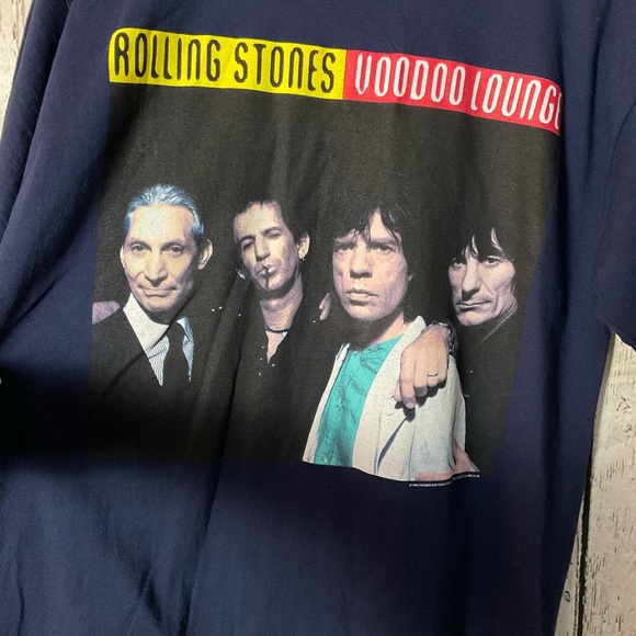 Authentic Vintage 90s Rolling Stones Voodoo Lounge Budweiser Tour Shirt XL - Picture 2 of 5